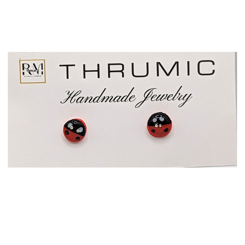 Mini Ladybug Studs
